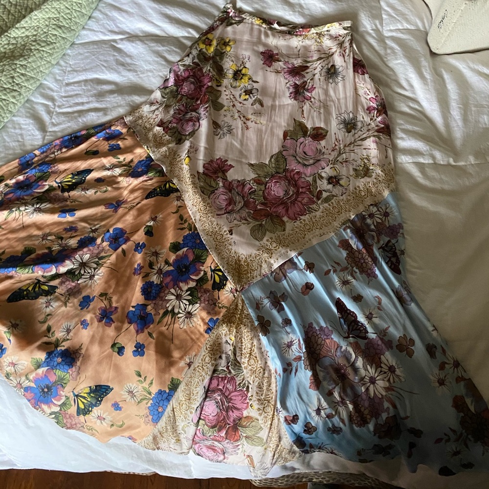 FREE PEOPLE Patchwork skirt